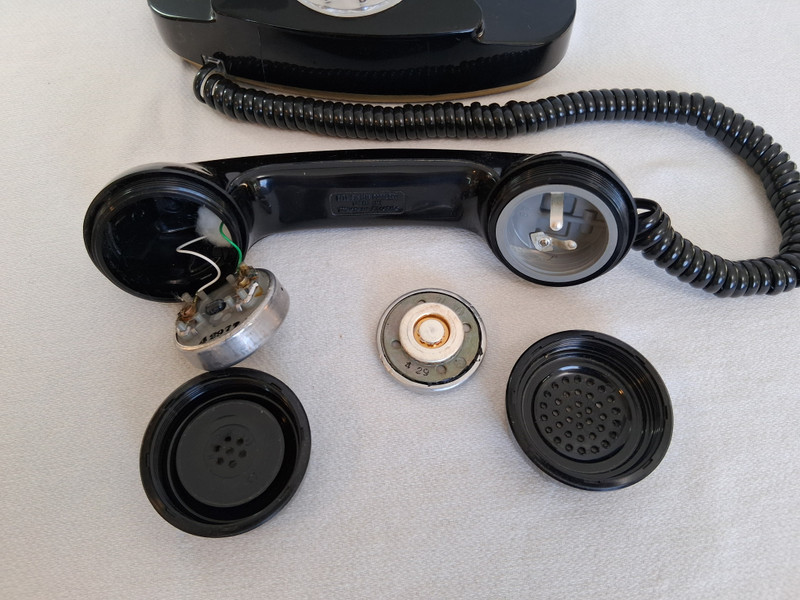 Black Princess rotary dial Phone, original finish. 