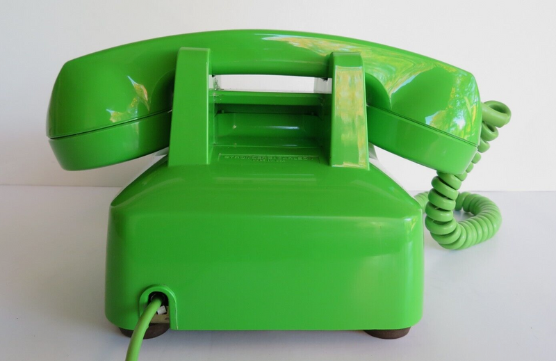 Lime Green 500 Rotary  desk phone 