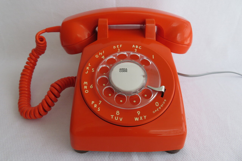 Stromberg Carlson ORANGE desk phone 500 works