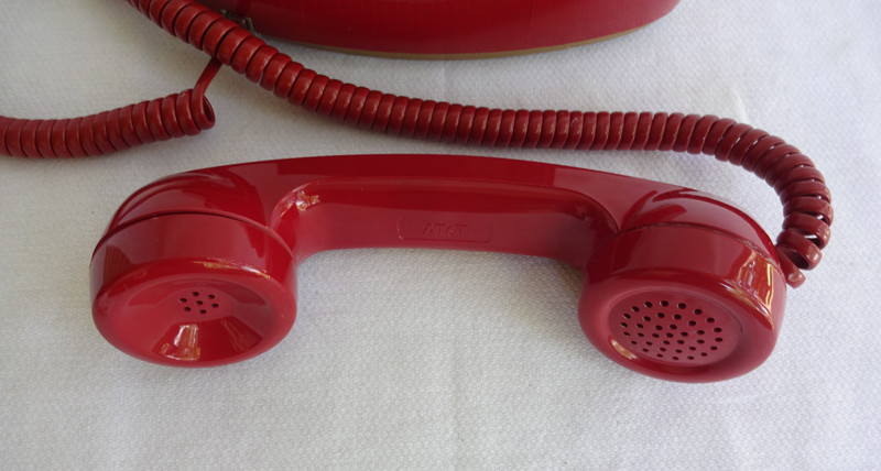 Cherry Red Princess Touch tone phone 