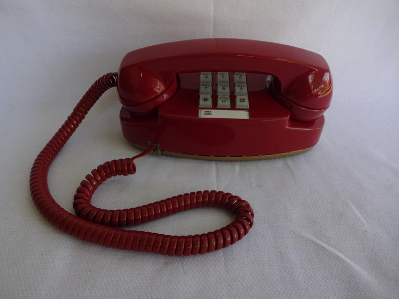 Cherry Red Princess Touch tone phone 