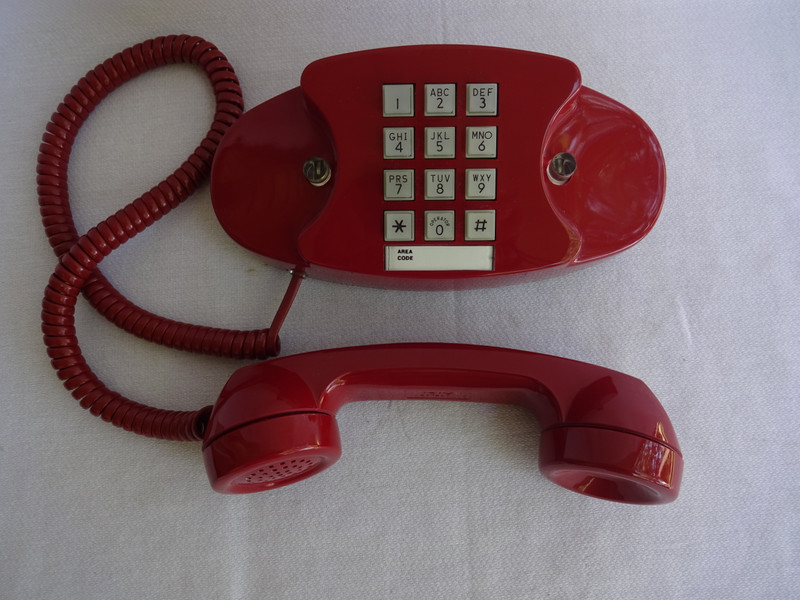Cherry Red Princess Touch tone phone 