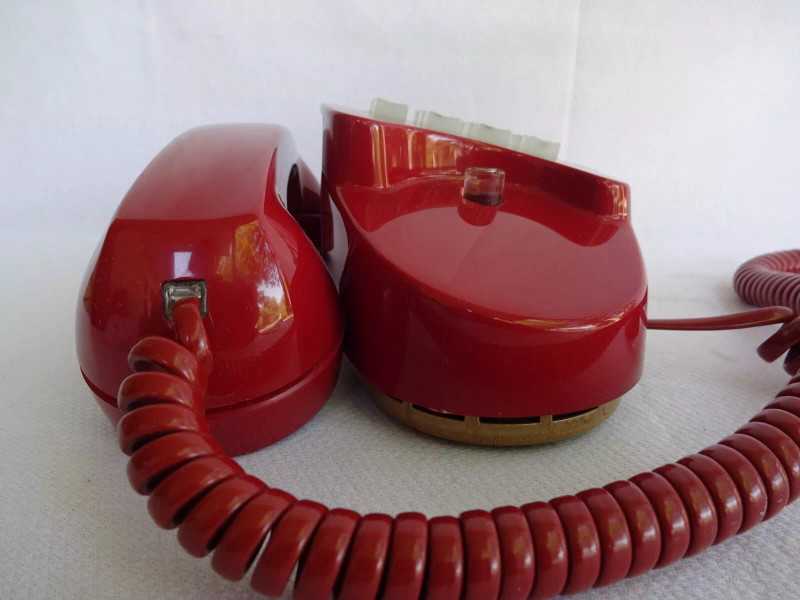 Cherry Red Princess Touch tone phone 