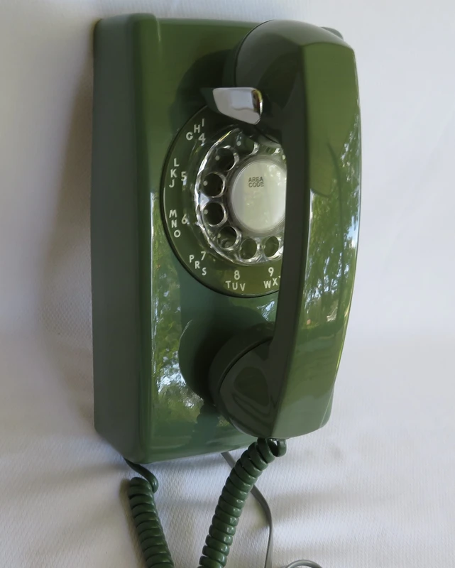 Western Electric 554 wall phone Moss Green 