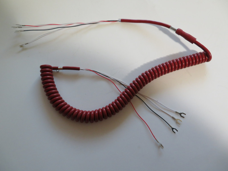 Western Electric Rust RED coil handset cord  G1 handset 500 