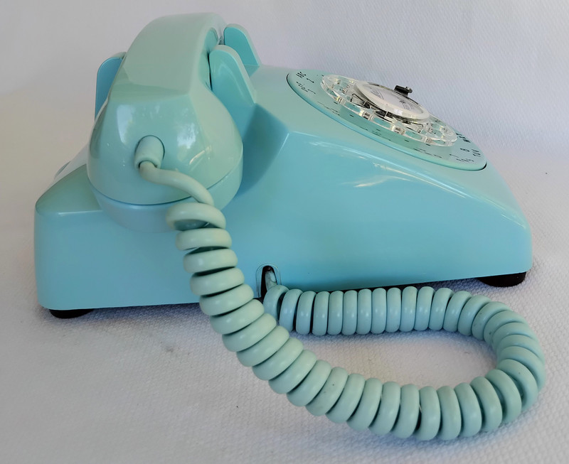 Aqua blue 500 Telephone Western Electric 