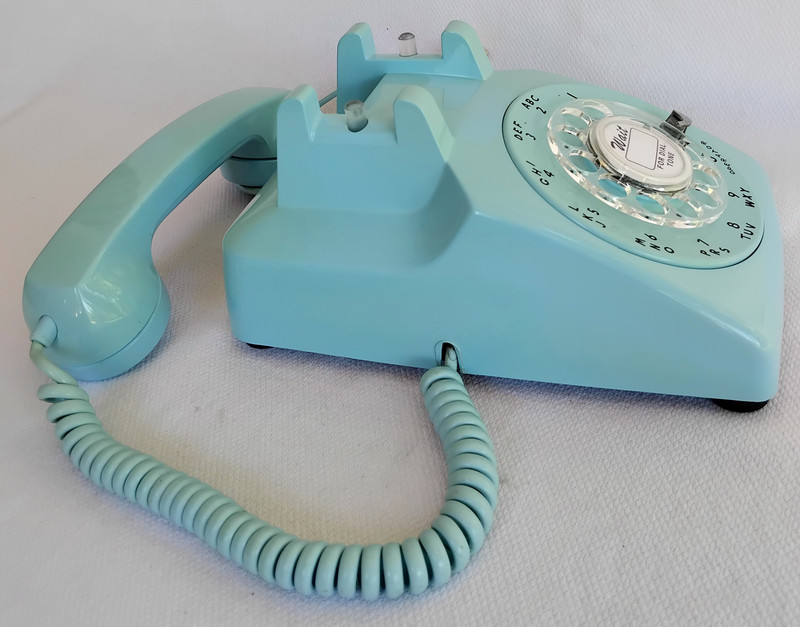 Aqua blue 500 Telephone Western Electric 