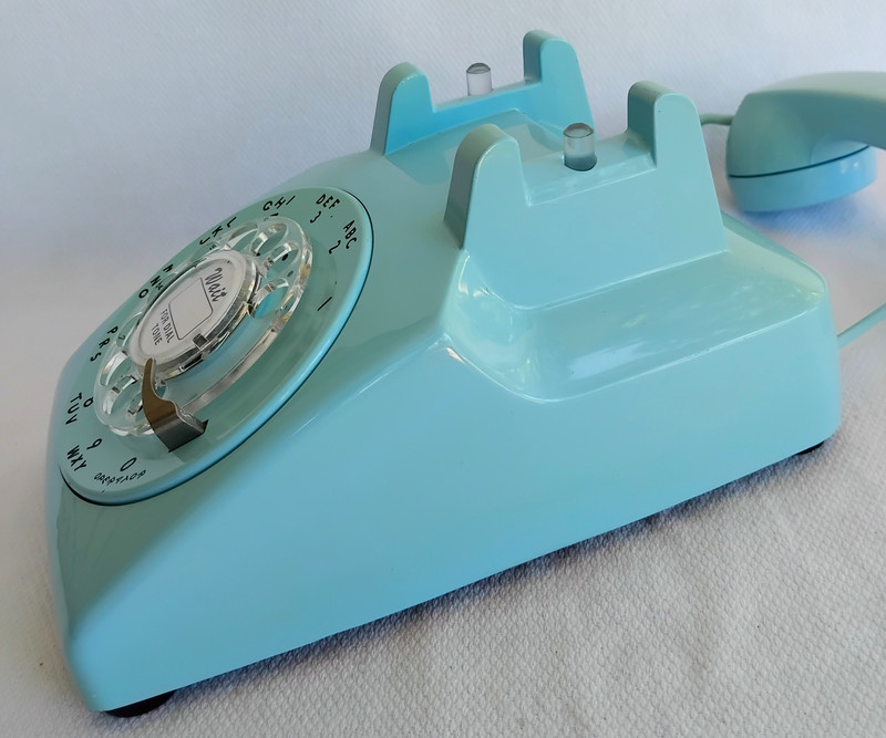 Aqua blue 500 Telephone Western Electric 