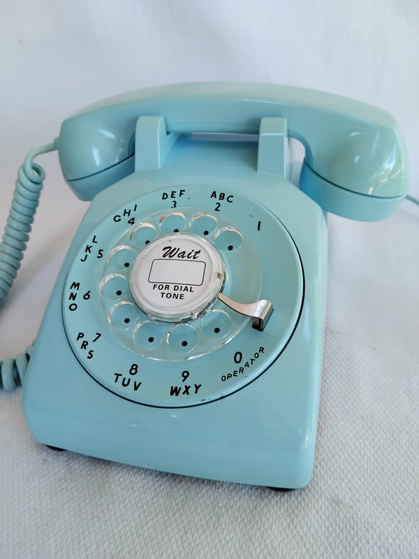 Aqua blue 500 Telephone Western Electric 