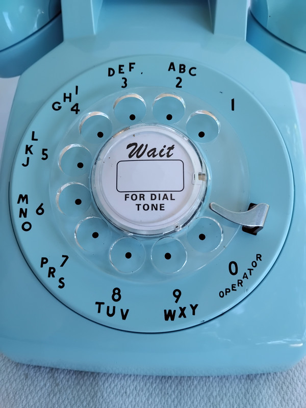 Aqua blue 500 Telephone Western Electric 