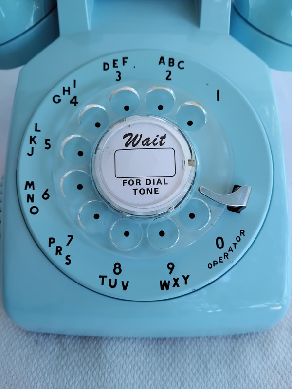 Aqua blue 500 Telephone Western Electric 