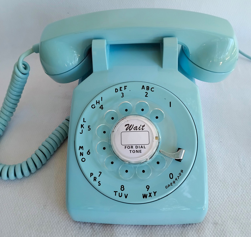 Aqua blue 500 Telephone Western Electric 