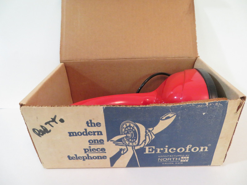 Ericofon  Red Touch tone phone NOS  New in box