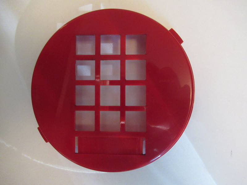 3554 Telephone face plate Red  NOS