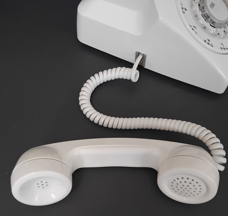 Western Electric  White 500 rotary dial phone   