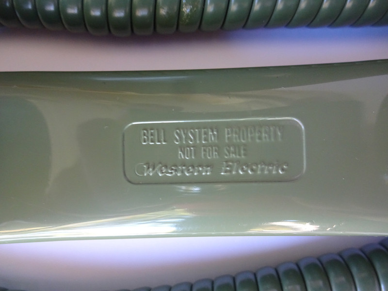 Green 2554 telephone Western Electric wall telephone 