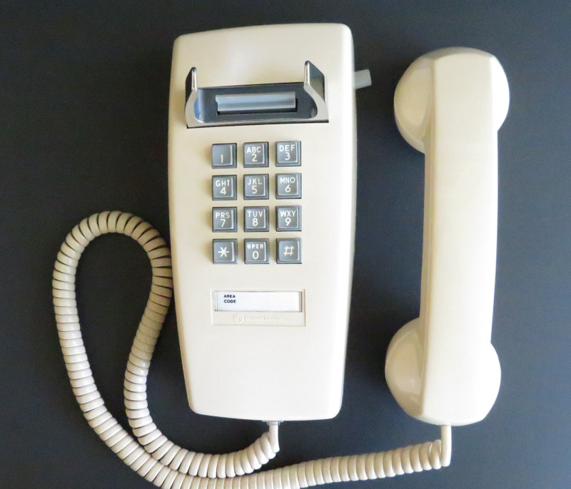 Ivory 2554 telephone Western Electric wall telephone 