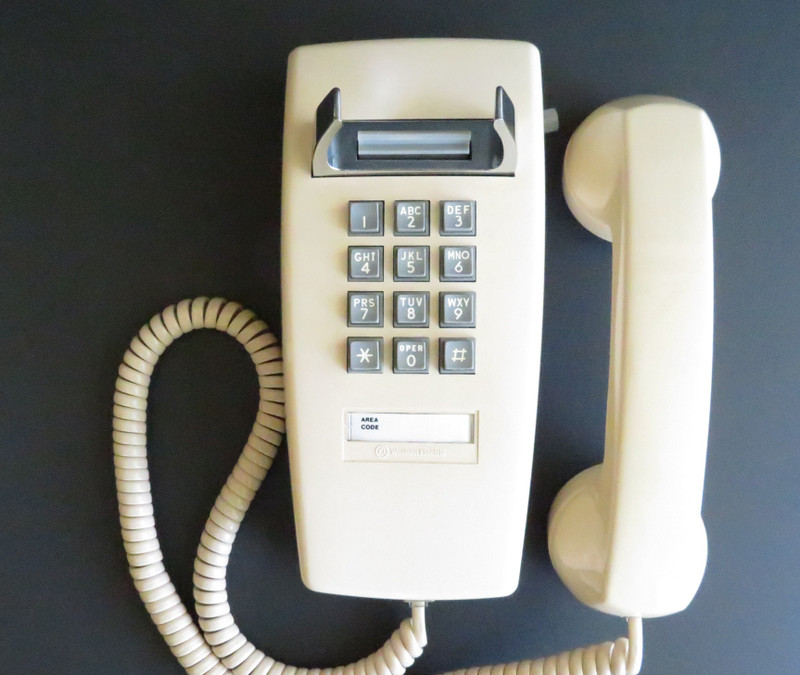Ivory 2554 telephone Western Electric wall telephone 