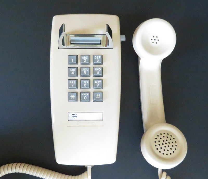 Ivory 2554 telephone Western Electric wall telephone 