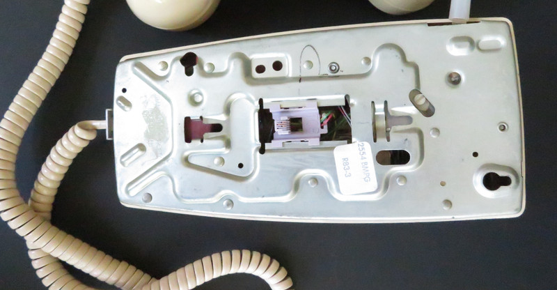 Ivory 2554 telephone Western Electric wall telephone 