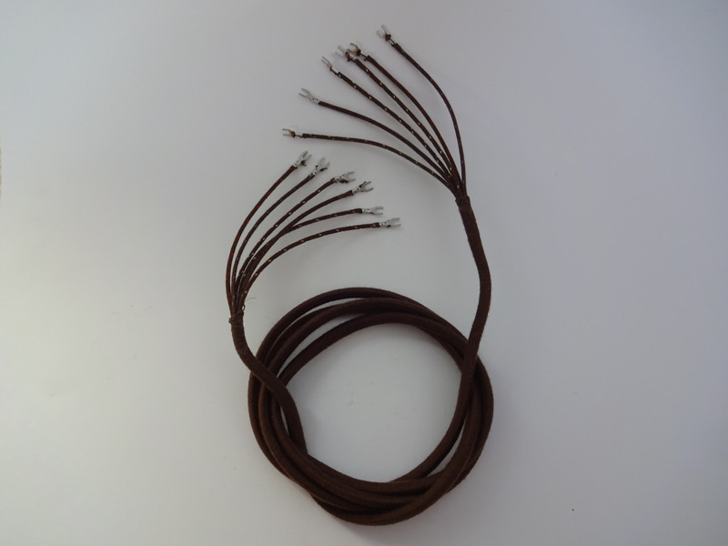 6 conductor Subset cord Brown cloth 7ft
