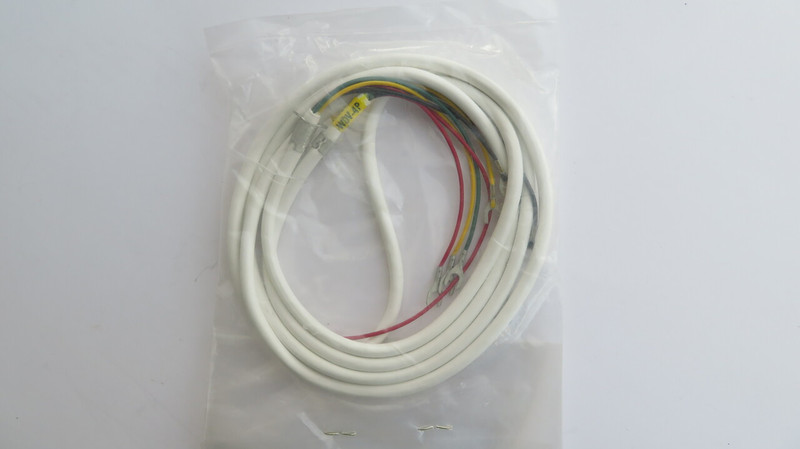 White Rubber line cord 4 conductor NOS  68"