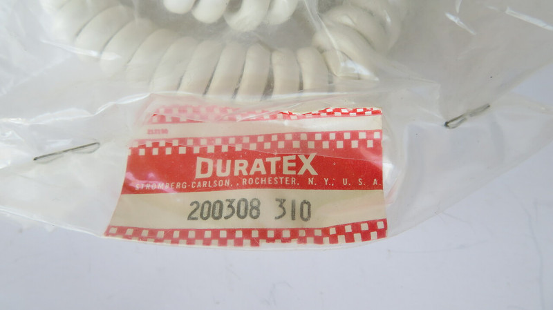 White Western Electric Coiled hardwired cord 3 conductor 25ft