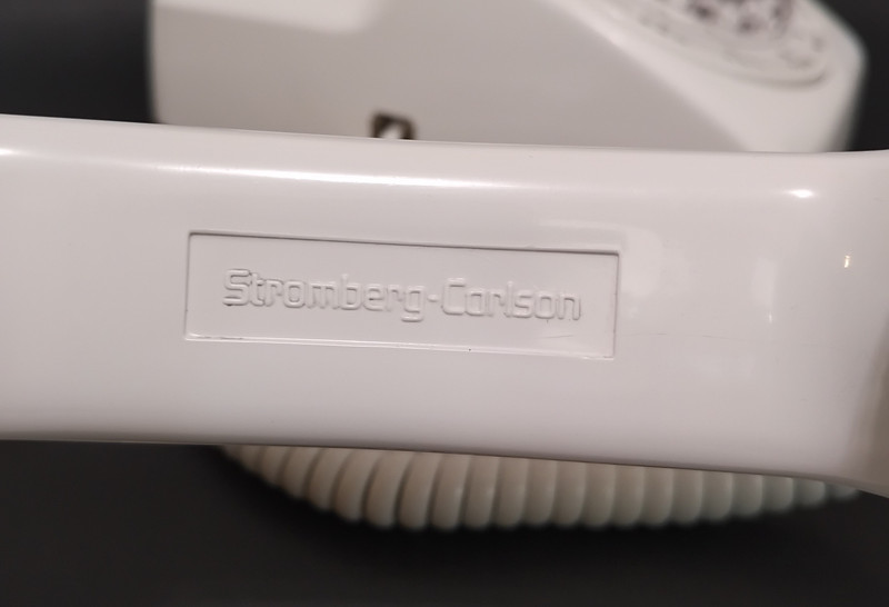 Stromberg Carlson white rotary 500 telephone 