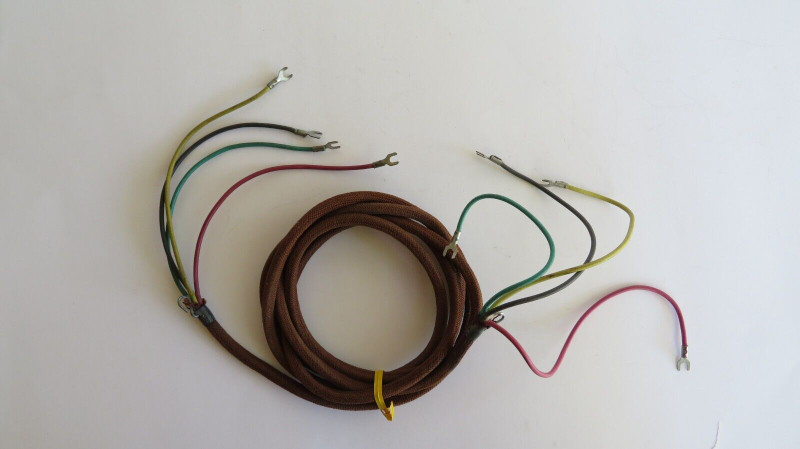 subset or line 4 conductor woven cloth cord brown original