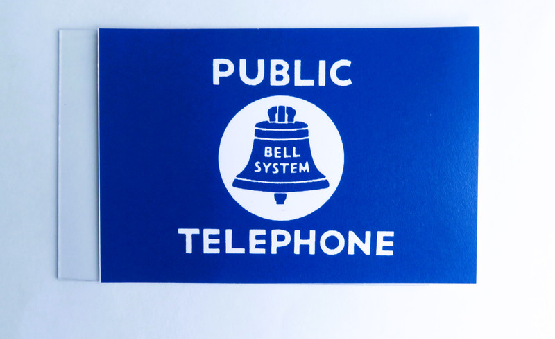   Top Flag or Direction  Card Bell Systems Blue