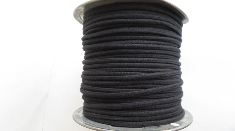     3  conductor  Black cloth handset cord 25 feet 