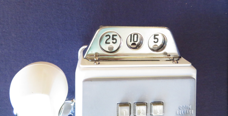  1234G 10 Button Payphone 1964 White 1964 Worlds Fair