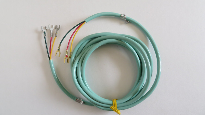 Mint green line cord 6 ft  3 conductor 