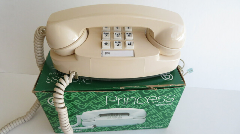 Ivory Princess touch tone telephone