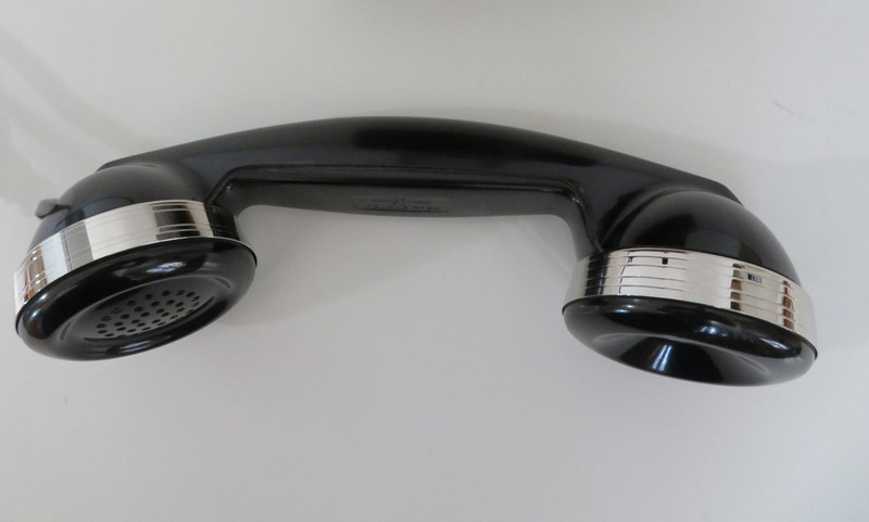 Complete F1 handset with chrome plated brass bands 