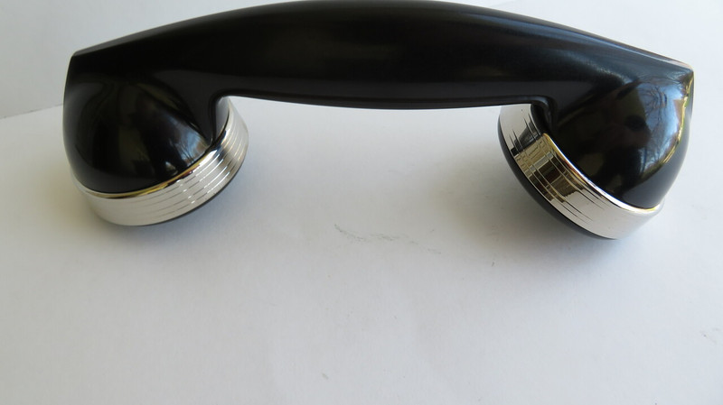 Complete F1 handset with chrome plated brass bands 