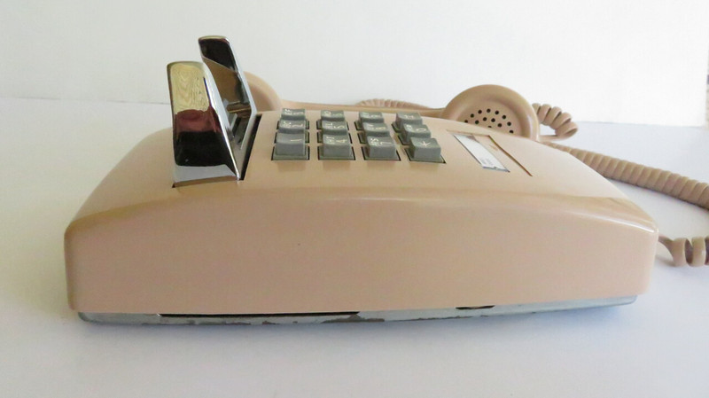 Beige  2554 touch tone wall phone 