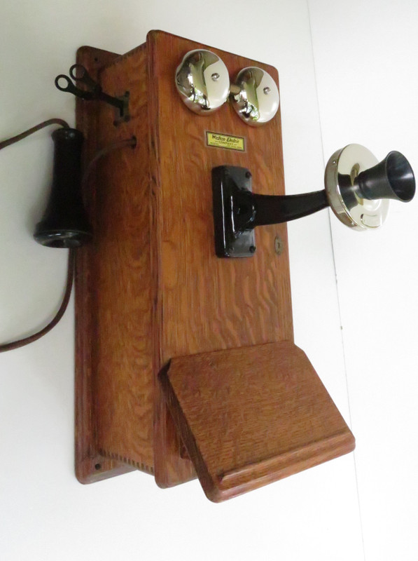  Quartersawn Oak 1908  wall phone Western Electric 