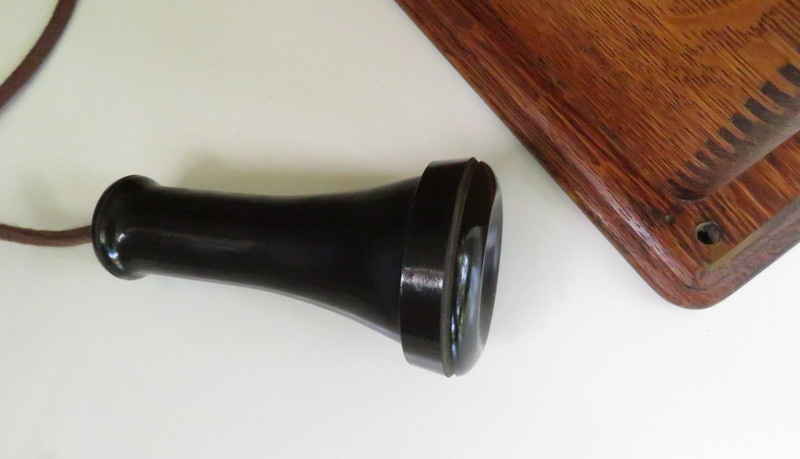 Quartersawn Oak 1908  wall phone Western Electric 