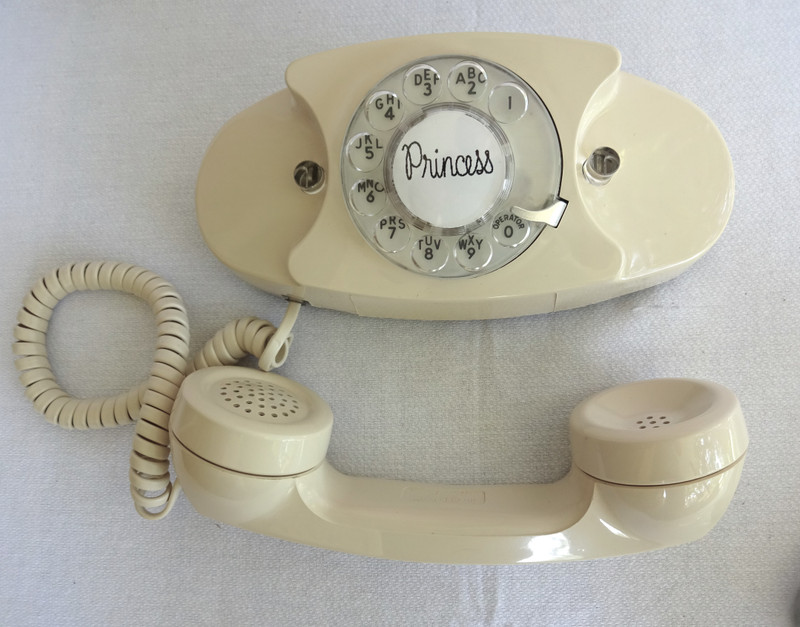 Ivory Princess  telephone rotary dial, new.