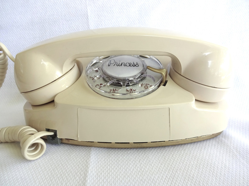 Ivory Princess  telephone rotary dial, new.