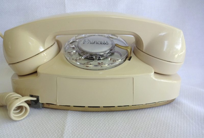 Ivory Princess  telephone rotary dial, new.