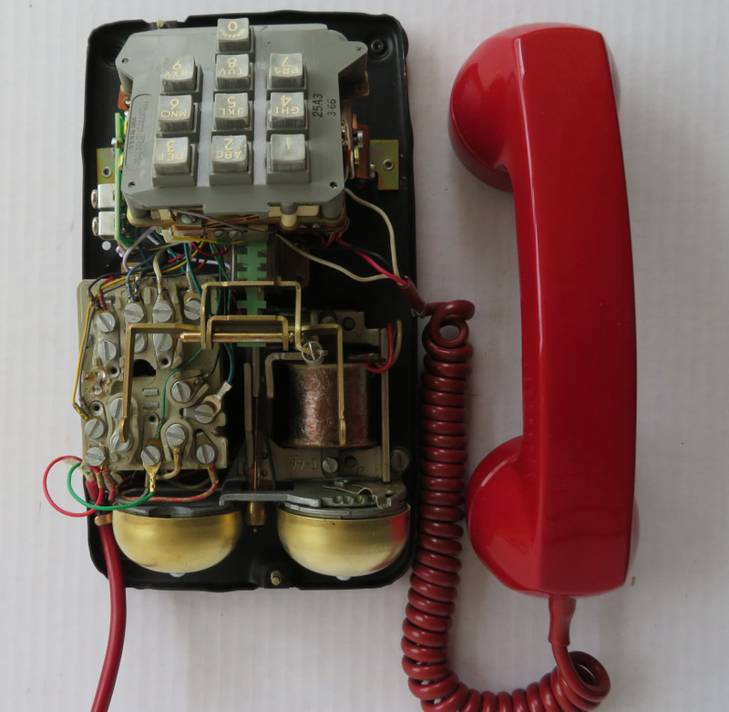 Red 1500 Western Electric Touch tone phone   