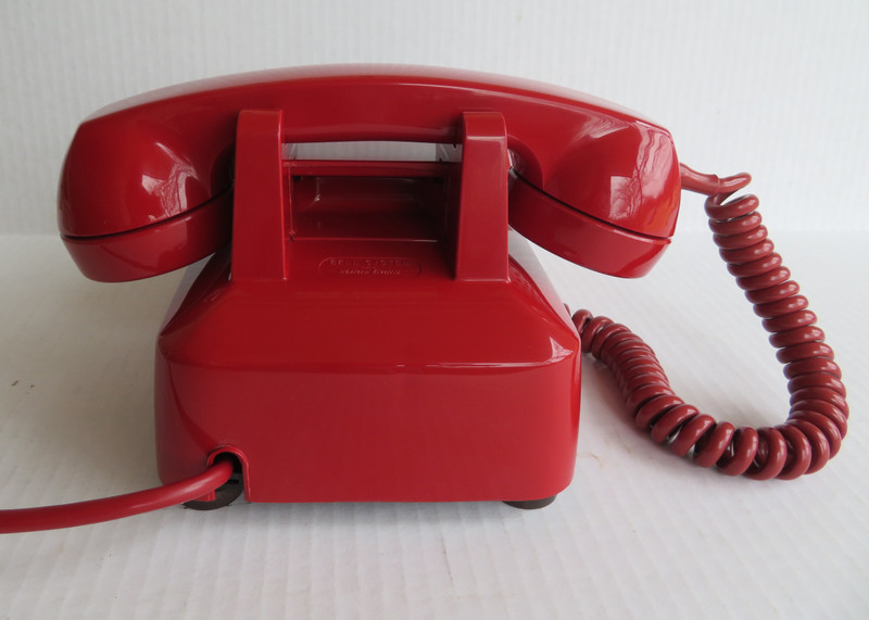 Red 1500 Western Electric Touch tone phone   