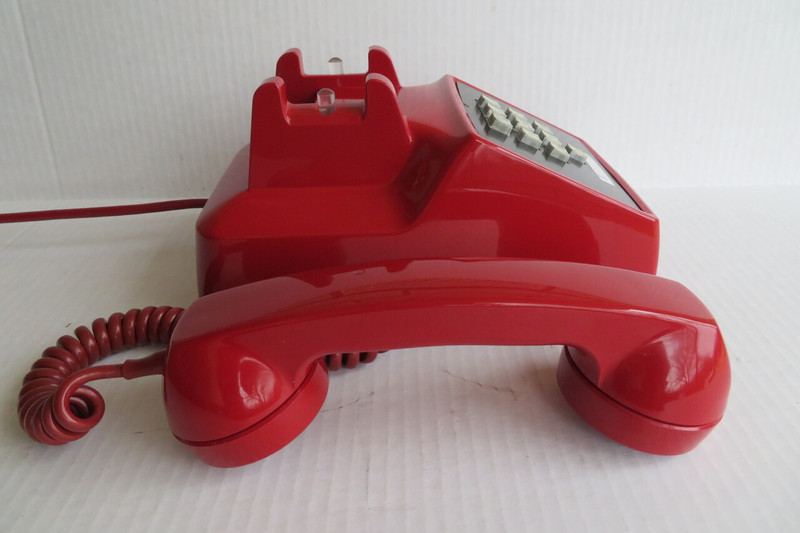 Red 1500 Western Electric Touch tone phone   