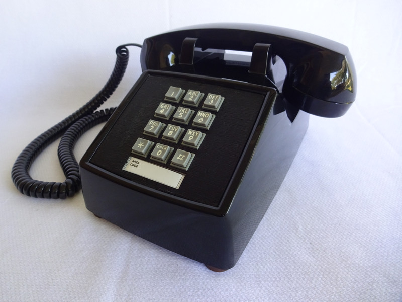 Touchtone phone black new