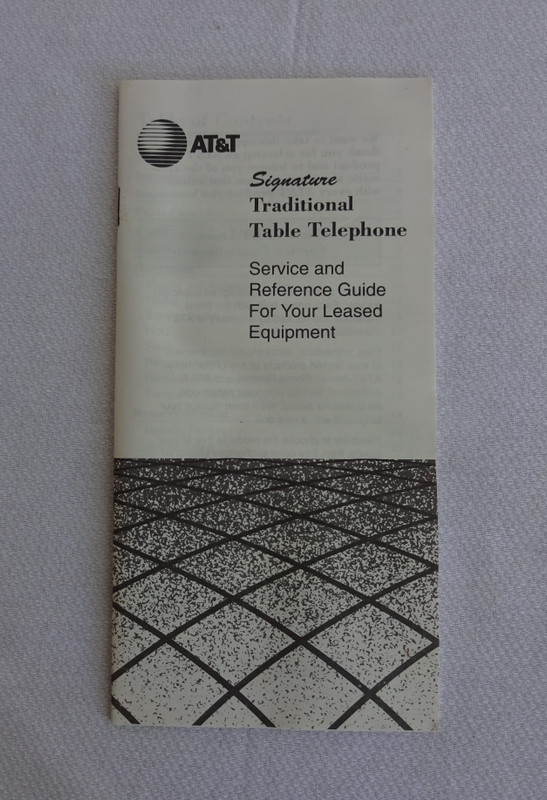 Burgundy touch tone telephone Signature Traditional AT&T NOS