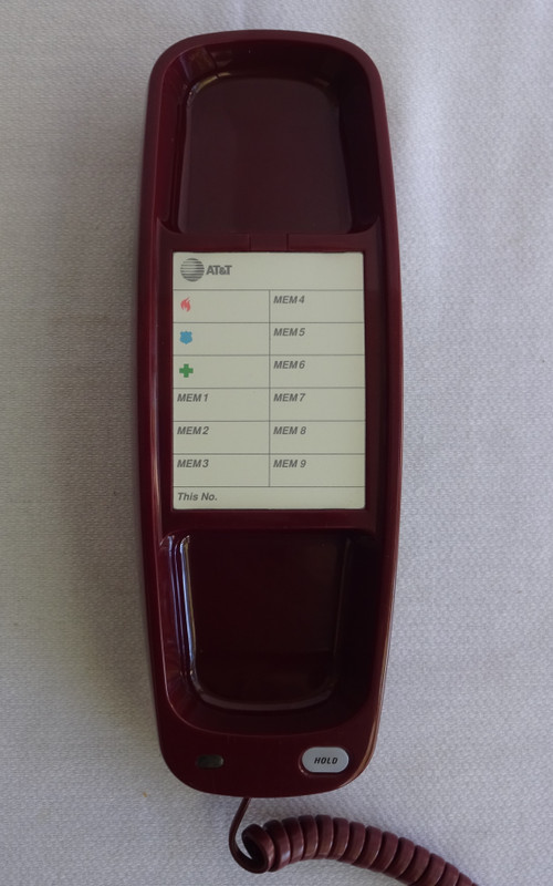  Trimline Burgundy touchtone NOS Signature series AT&T