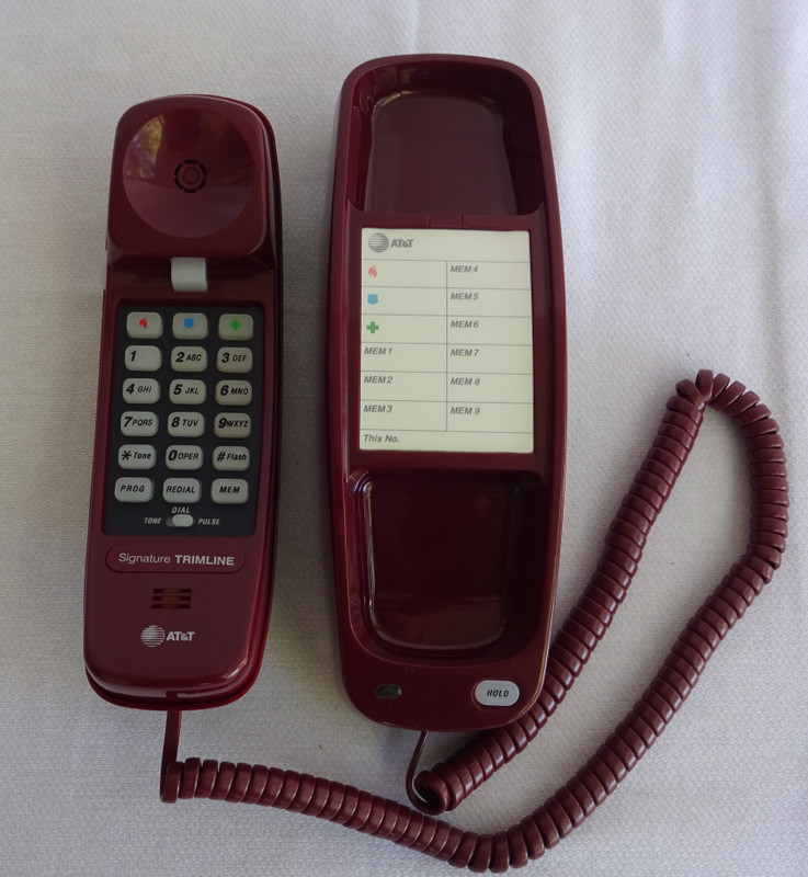  Trimline Burgundy touchtone NOS Signature series AT&T