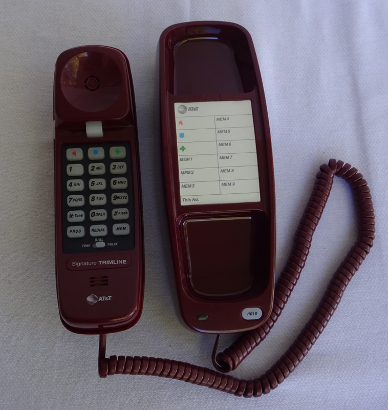 Trimline Burgundy touchtone NOS Signature series AT&T